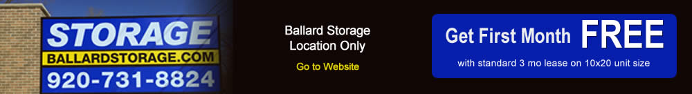 Get First Month Free at Ballard Storage
